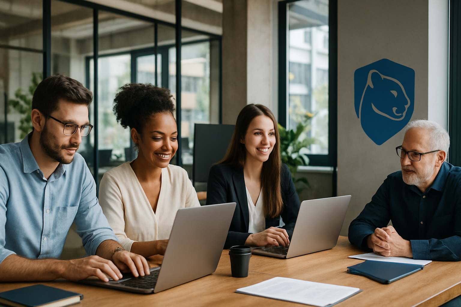 TrustPuma team in modern office