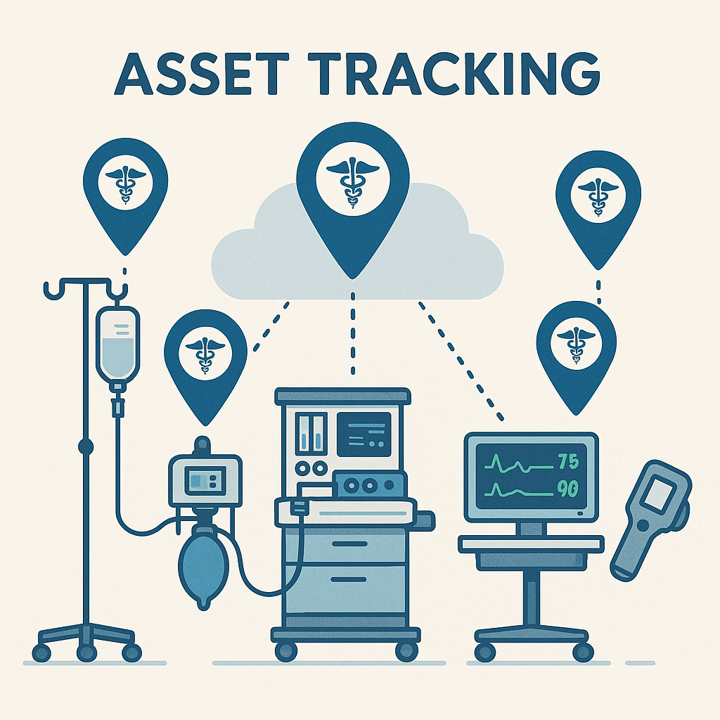 Hospital with medical equipment